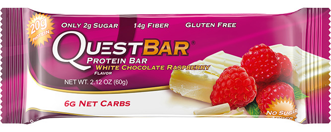 Picture of Protein Bar White Choc Raspberry 60Gm Qpbwcr12