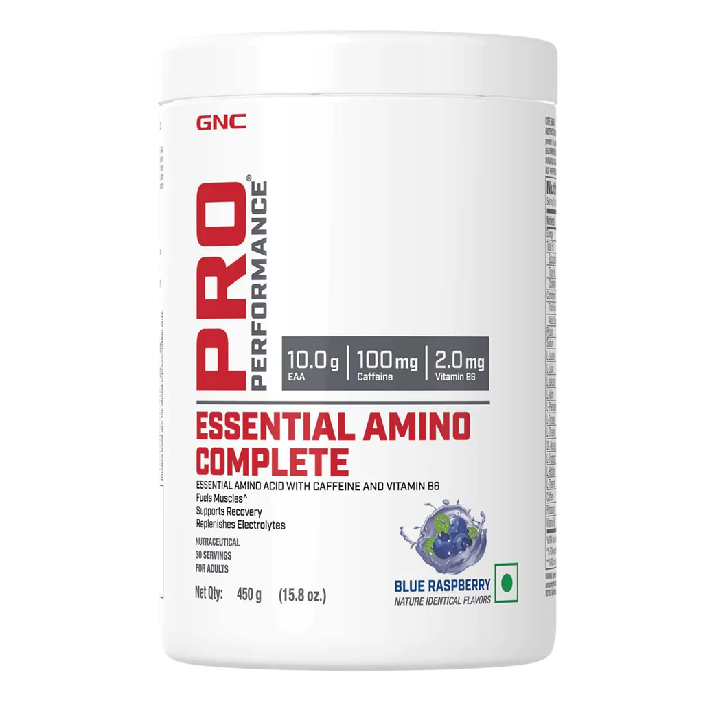 Picture of PRO PERFORMANCE ESSENTIAL AMINO COMPLETE NEUTRAWELL HEALTHCARE PVT LTD GNC 13 x 11 x 23 cm; 450 g
