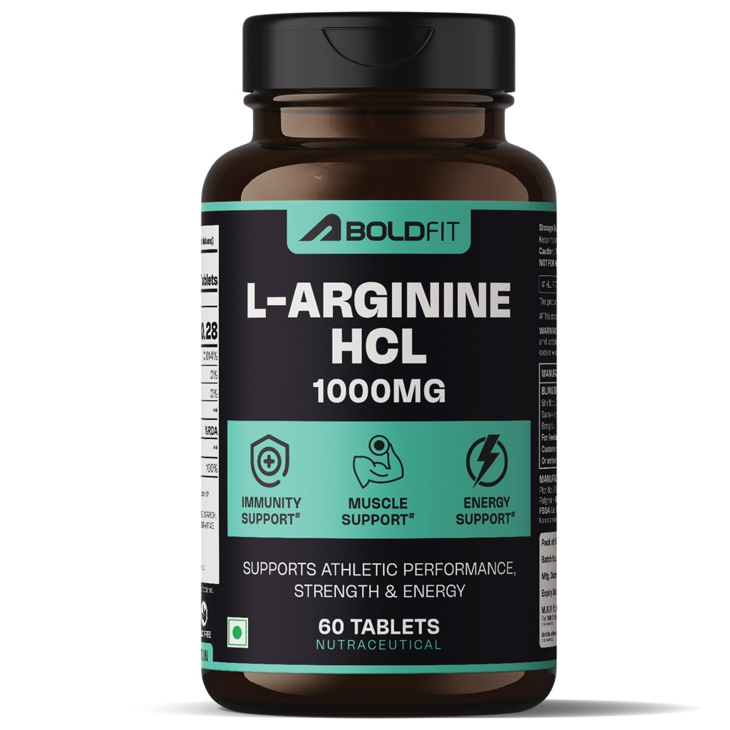 Picture of L-ARGININE TABLETS BOLDFIT PVT. LTD BOLDFIT 10 x 1.5 x 5 cm; 100 g