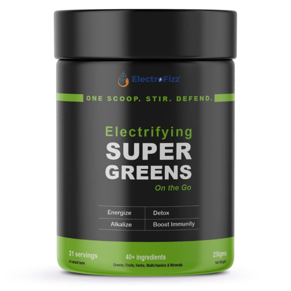 Picture of SUPERGREENS SUPERFOOD POWDER FOR MENEKI GLOBAL PRIVATE LIMITED ELECTROFIZZ ‎10 x 10 x 10 cm; 250 g