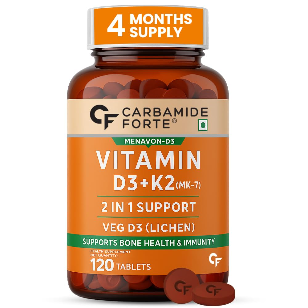 Picture of VITAMIN D3 K2 NOVUS LIFE SCIENCES PVT. LTD CARBAMIDE FORTE ‎6 x 6 x 11 cm; 150 g