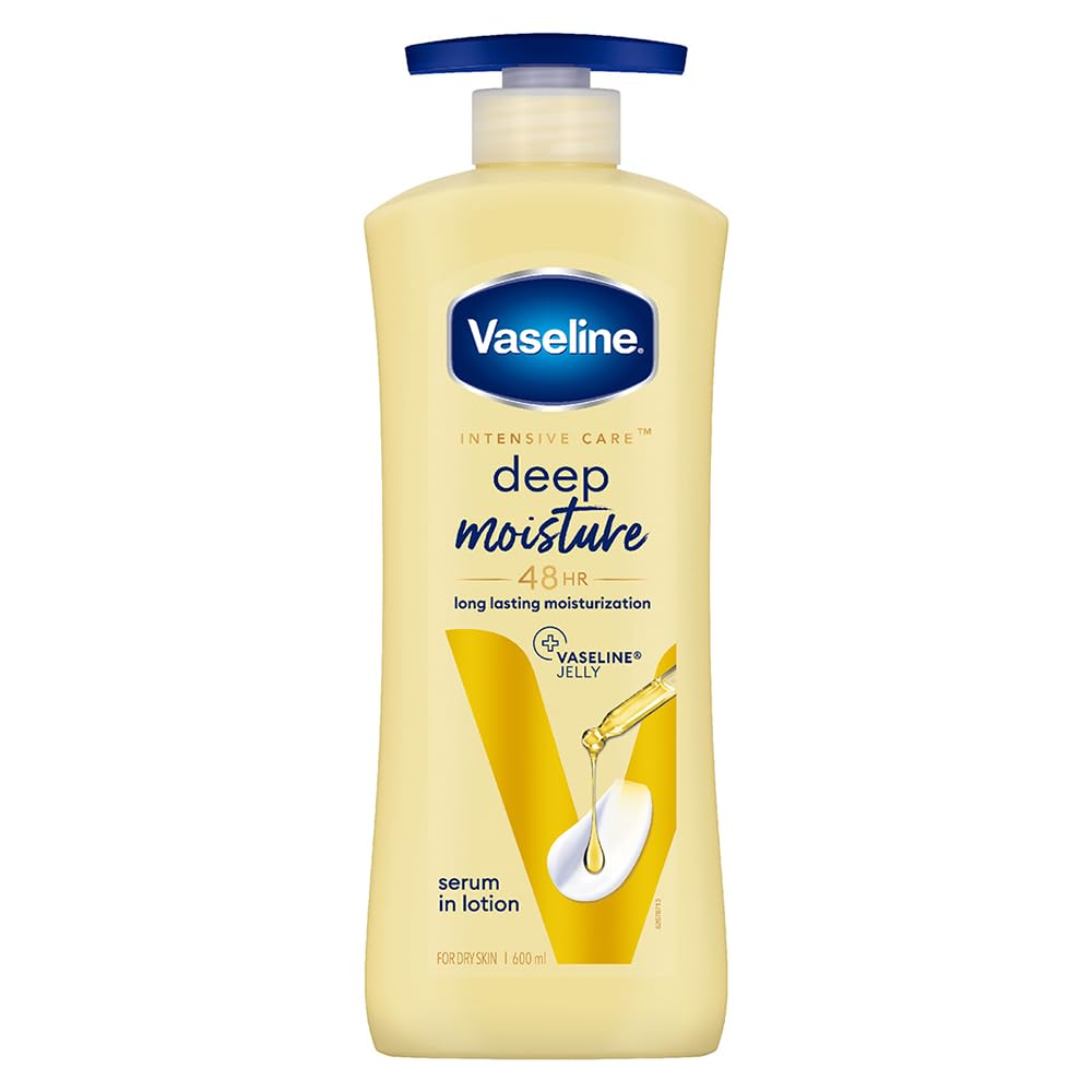 Picture of INTENSIVE CARE DEEP MOISTURE NOURISHING BODY LOTION ‎ALPLA INDIA PRIVATE LIMITED VASELINE ‎8.7 x 5.1 x 23 cm; 600ml