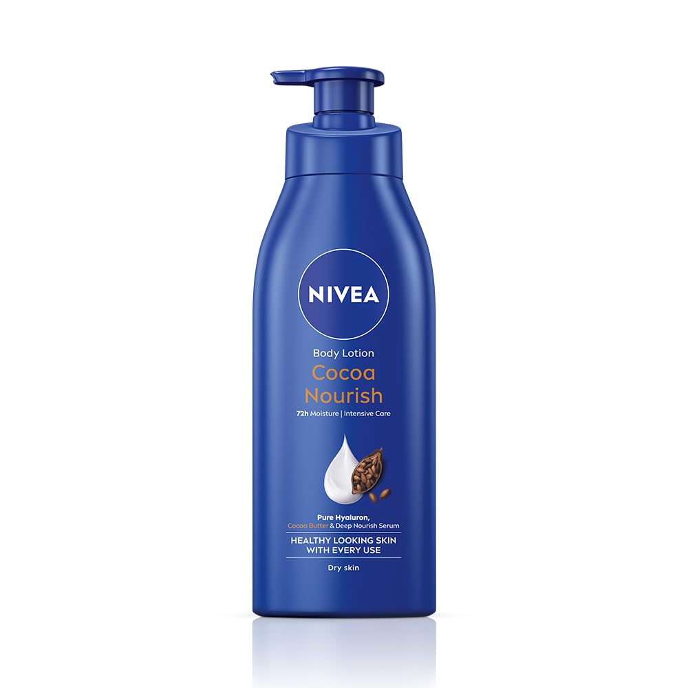 Picture of COCOA NOURISH BODY LOTION WITH DEEP MOISTURE SERUM BEIERSDORF MANUFACTURING GUJARAT, NIVEA INDIA PVT LTD NIVEA 7.4 x 4.8 x 22.1 cm; 400 g