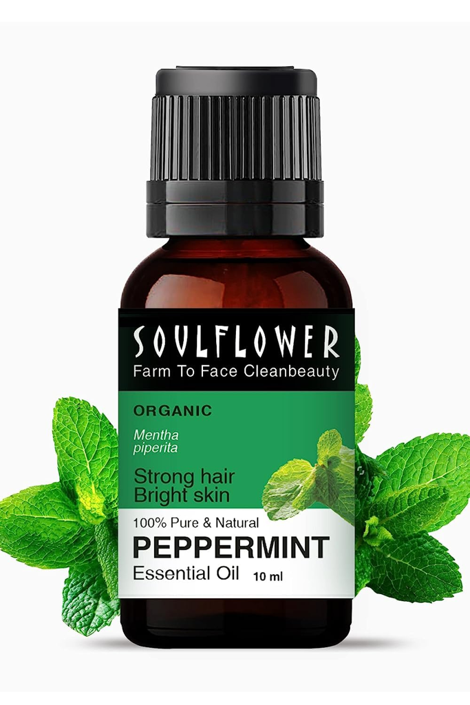 Picture of PEPPERMINT ESSENTIAL OIL PT INVENT INDIA PVT LTD SOULFLOWER ‎5.6 x 3.7 x 7.2 cm; 100 g