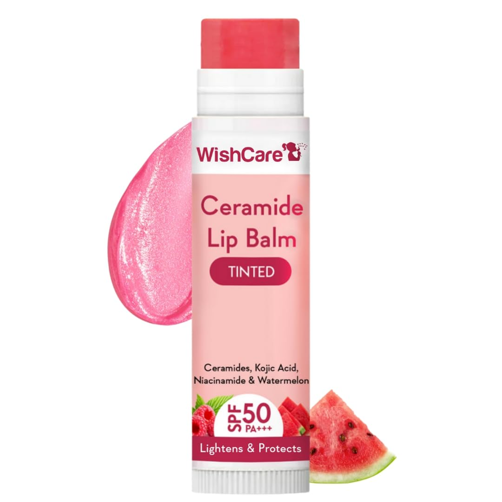 Picture of TINTED LIP BALM WITH SPF 50 PA+++ RABIKO LIFESTYLE PRIVATE LIMITED WISHCARE ‎8 x 2 x 6 cm; 5 g