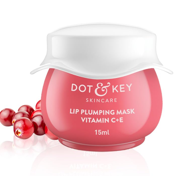 Picture of LIP PLUMPING MASK WITH SHEA BUTTER & VITAMIN C + E FOR NATURALLY GLOWING LIPS RSH GLOBAL PVT LTD DOT & KEY ‎4.5 x 4.5 x 4 cm; 15 g