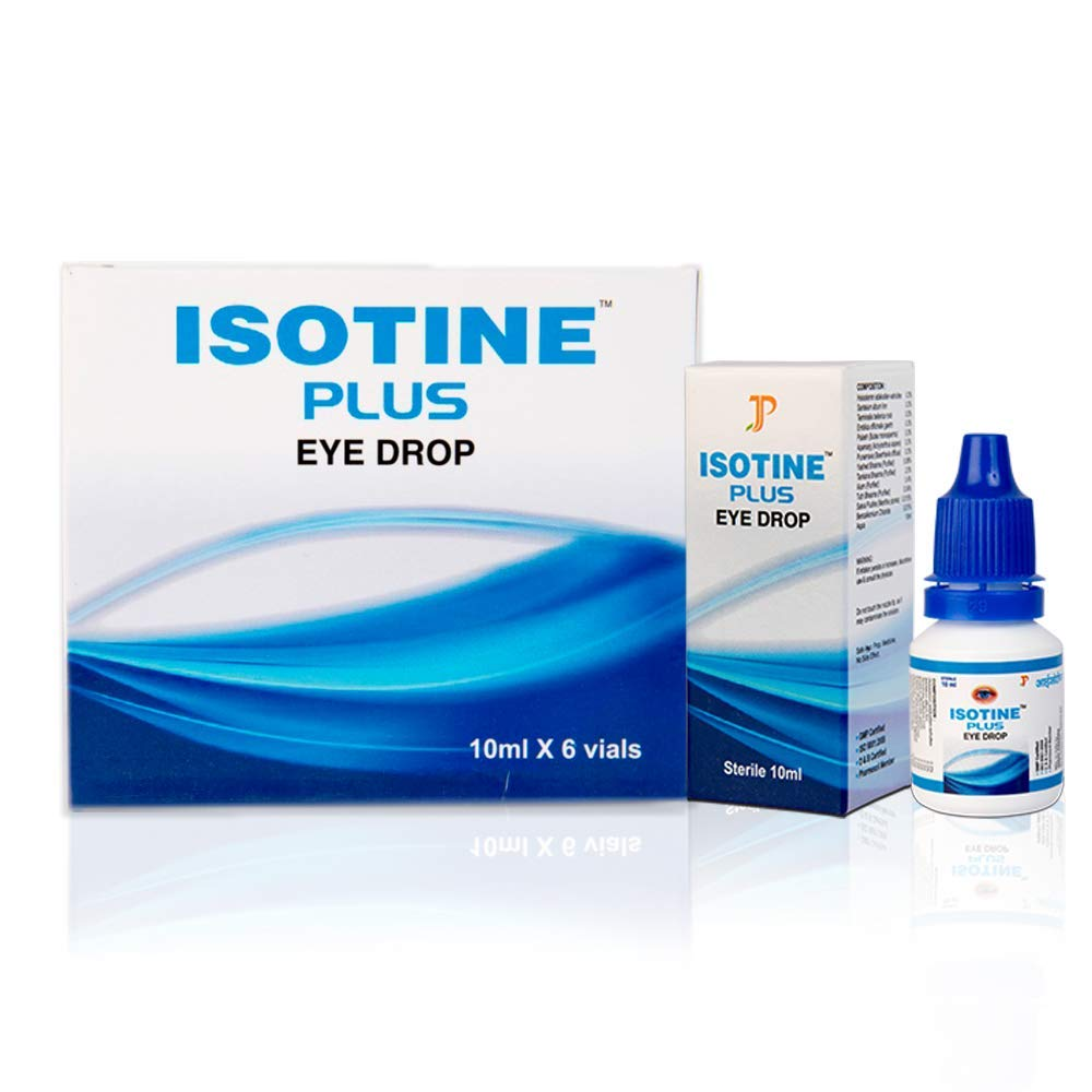 Picture of EYE DROP JAGAT PHARMA PRIVATE LIMITED ISOTINE PLUS EYE DROP ‎6.2 x 7.5 x 8.6 cm; 250 g