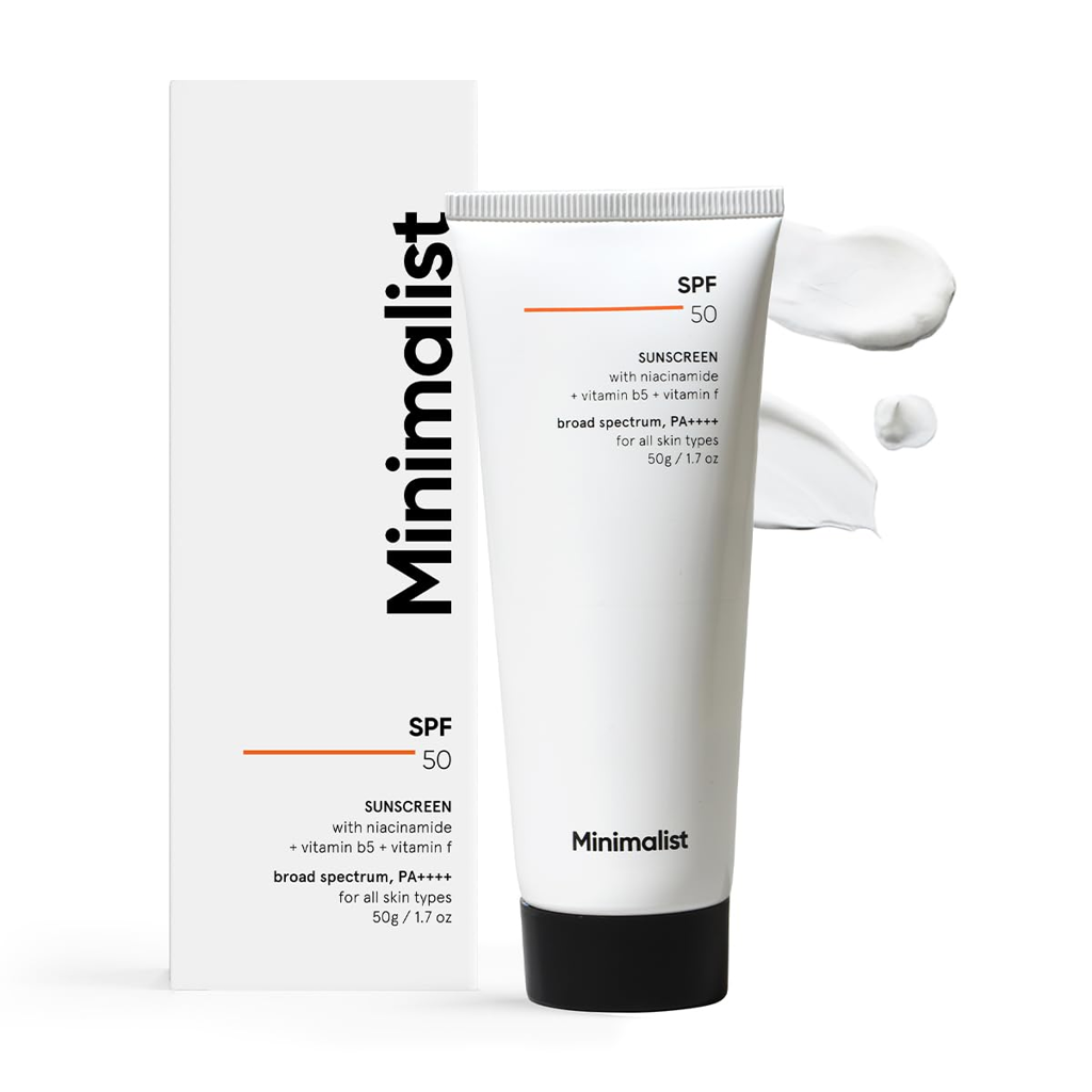 Picture of SUNSCREEN SPF 50 PA++++ UPRISING SCIENCE PVT. LTD MINIMALIST ‎2.5 x 2.5 x 14.5 cm; 50 g