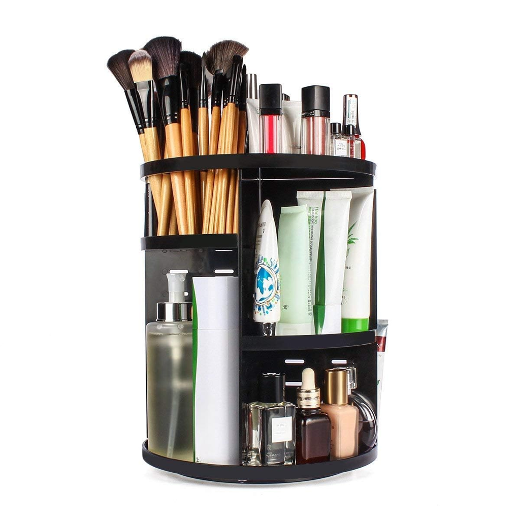 Picture of COSMETIC MAKEUP ORGANIZER FOR WOMEN, BRIDE & GIRLS ‎INOVERA PVT. LTD ‎INOVERA 23 x 23 x 30 cm; 880 g BLACK