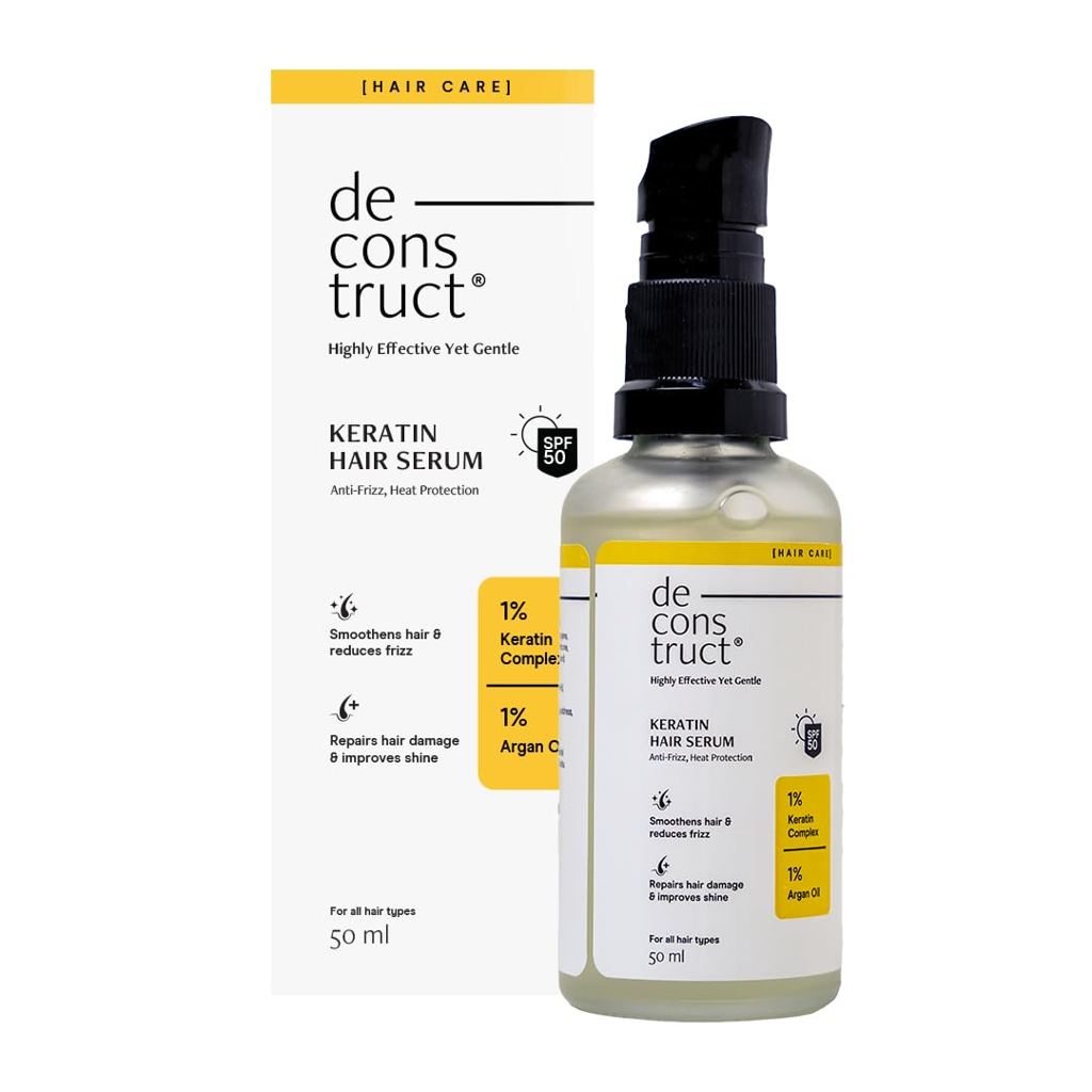 Picture of KERATIN TREATMENT HAIR SERUM ‎BAYPURE LIFESTYLE PRIVATE LIMITED DECONSTRUCT 11.5 x 3.5 x 11.5 cm; 50 g