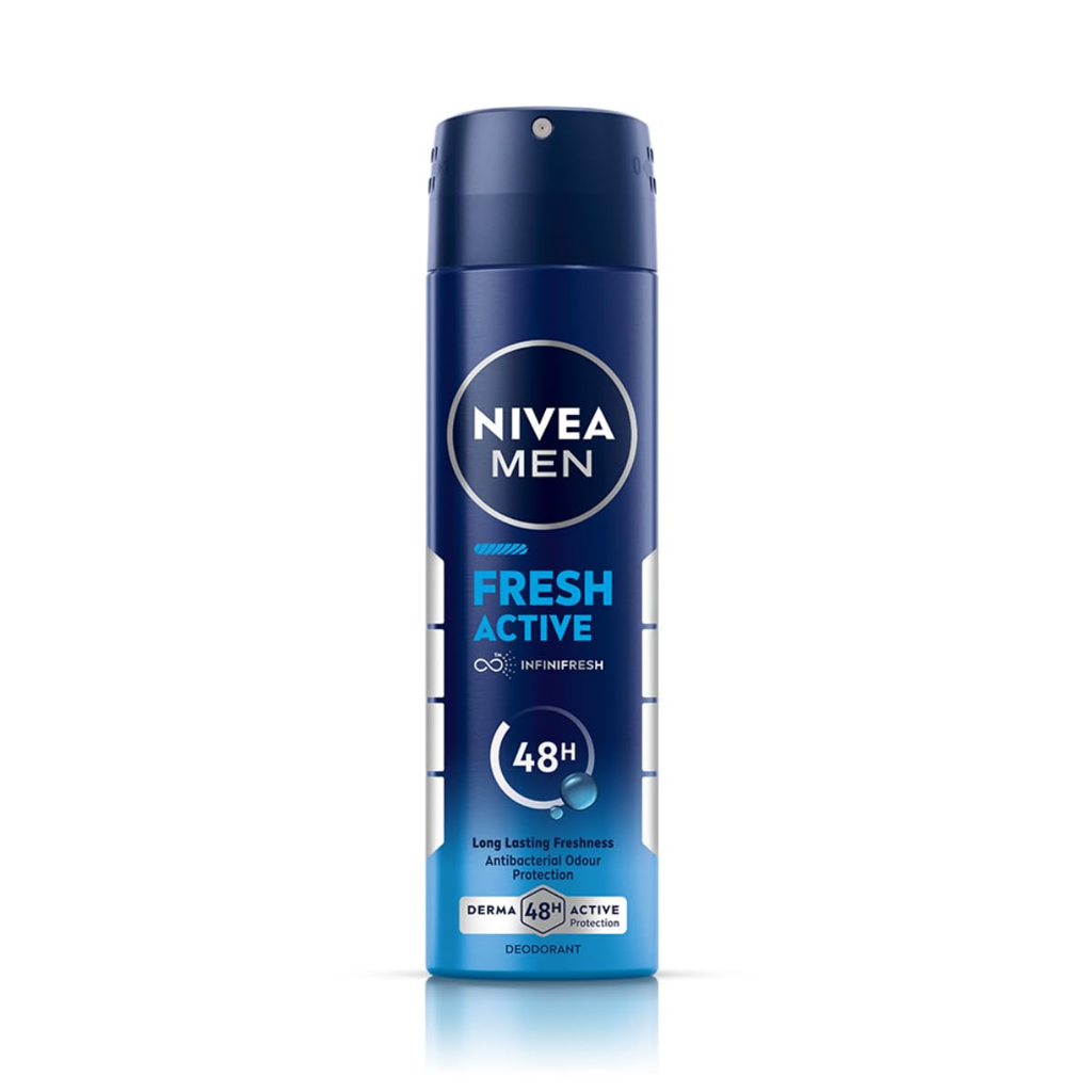 Picture of FRESH ACTIVE ORIGINAL DEODORANT FOR MEN BEIERSDORF MANUFACTURING GUJARAT, NIVEA INDIA PVT LTD NIVEA ‎4.5 x 4.5 x 16.8 cm; 150 g