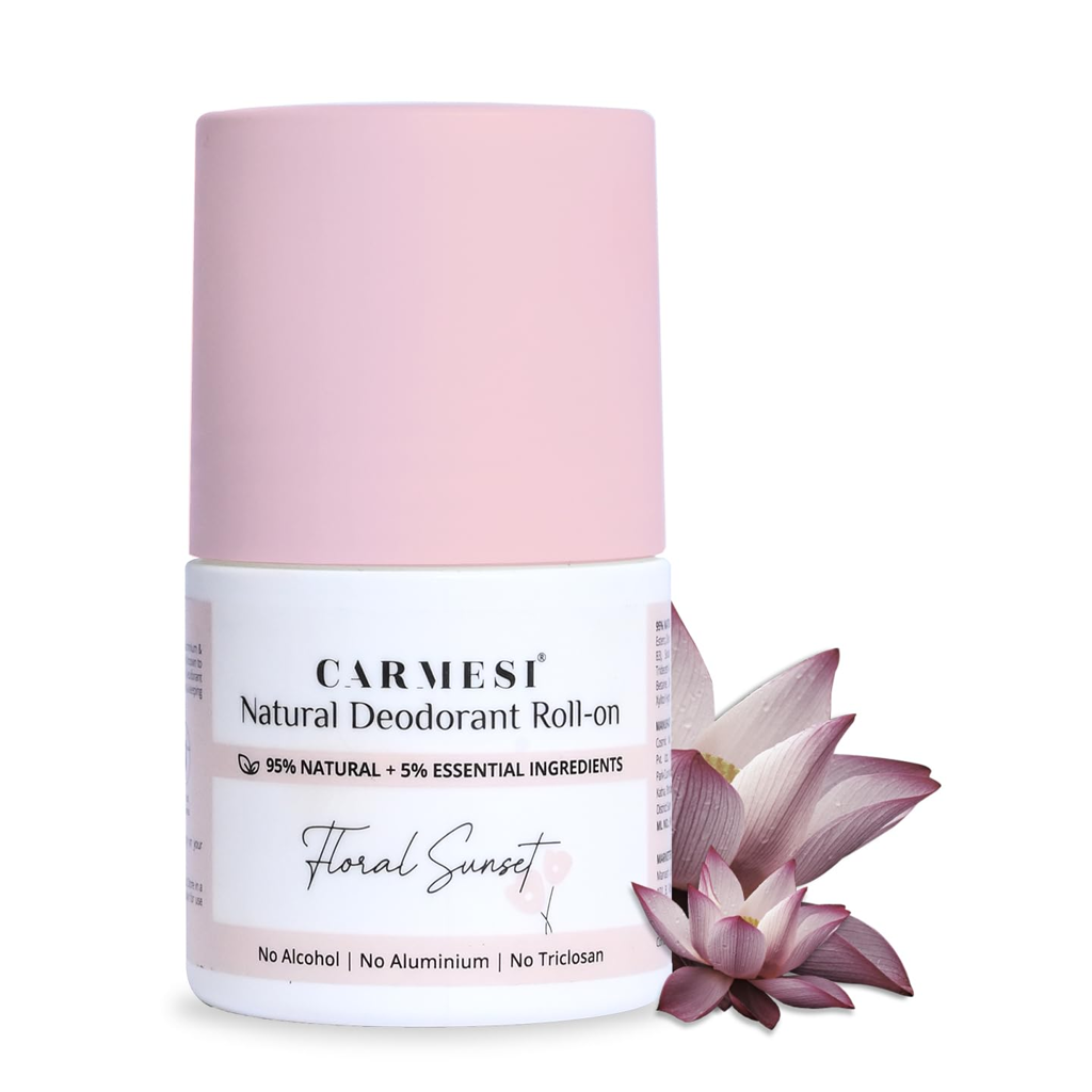 Picture of NATURAL DEODORANT ROLL-ON MANASH LIFESTYLE PVT LTD CARMESI ‎3 x 3 x 6 cm; 60 g