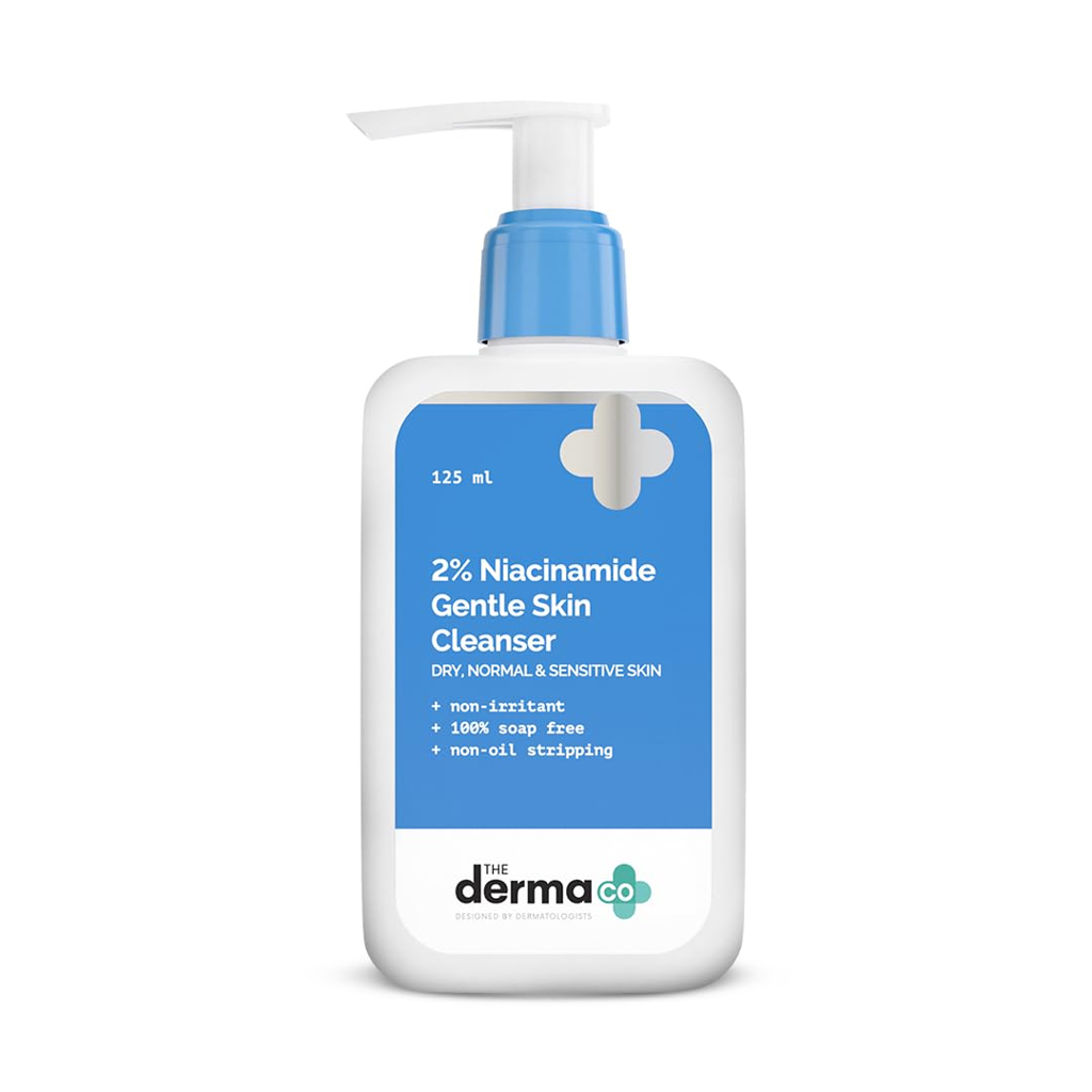 Picture of 2% NIACINAMIDE GENTLE SKIN CLEANSER INDO HERBAL PRODUCTS THE DERMA CO 4.9 x 4.9 x 8.7 cm; 125 g