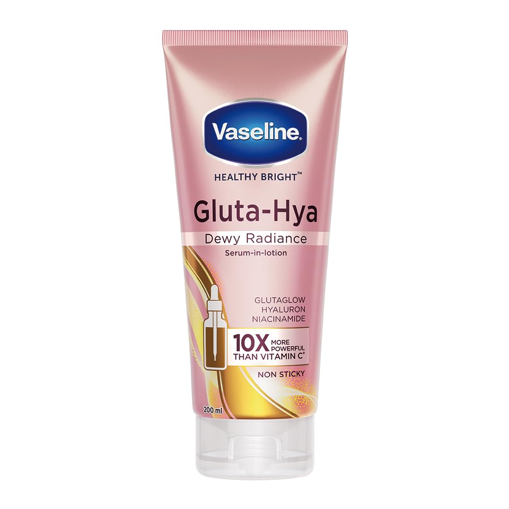 Picture of GLUTA-HYA DEWY RADIANCE LOTION FOR FACE & BODY LOTUS VASELINE 7.5 x 7.5 x 18 cm; 200 g