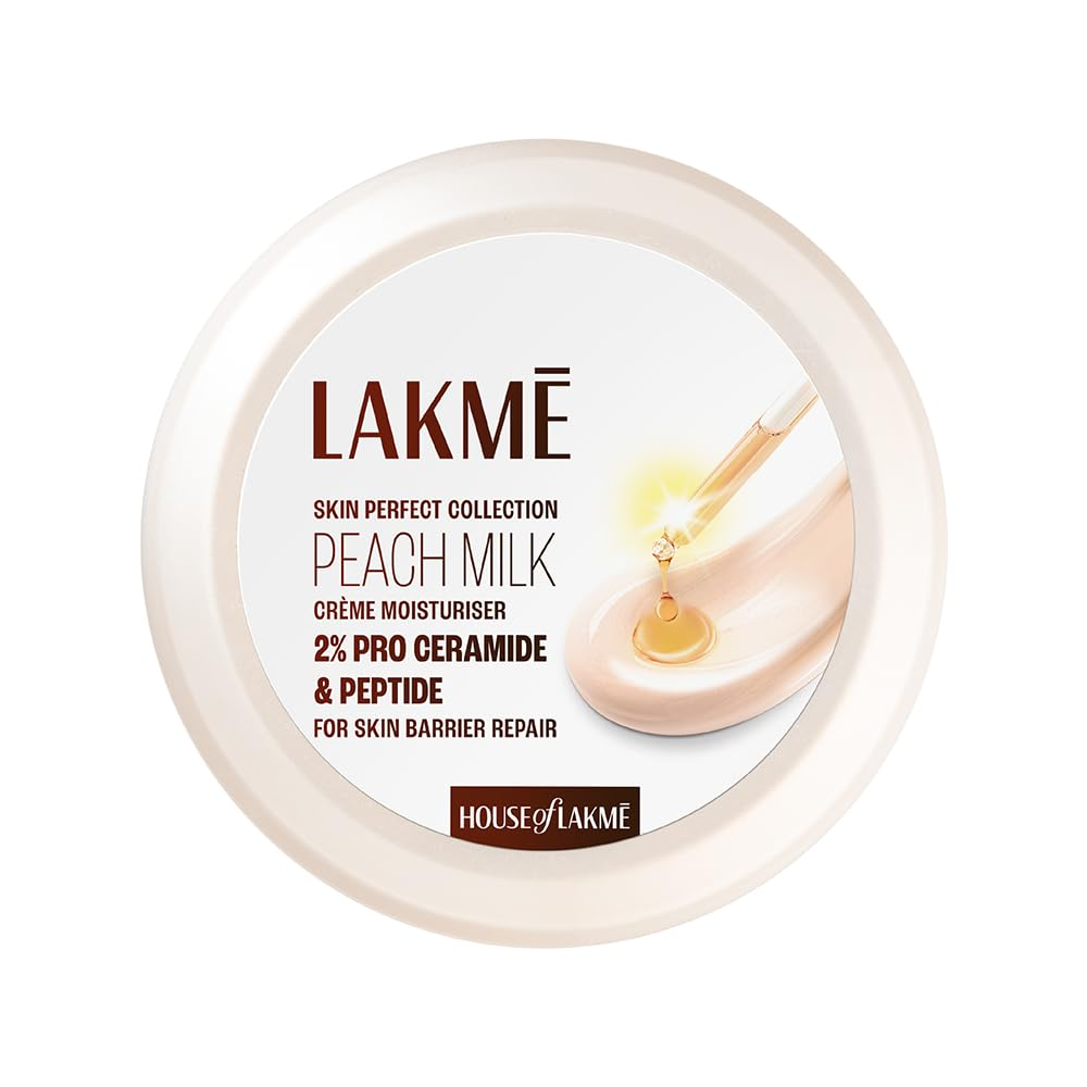 Picture of PEACH MILK SOFT CRÈME MOISTURIZER LOTUS LAKMÉ 9.8 x 4.4 x 9.8 cm; 200 g