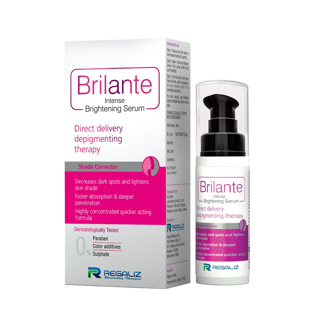 Picture of BRILANTE INTENSE BRIGHTENING SERUM ‎REGALIZ PVT. LTD ‎REGALIZ 3 x 7 x 7 cm; 120 g