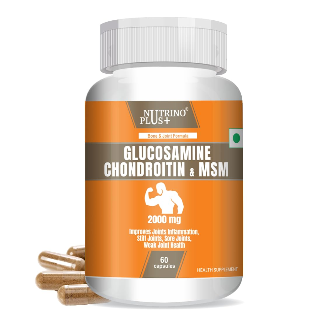 Picture of GLUCOSAMINE CHONDROITIN & MSM VOKIN BIOTECH PVT. LTD. NUTRINOPLUS 7 x 3 x 7 cm; 30 g