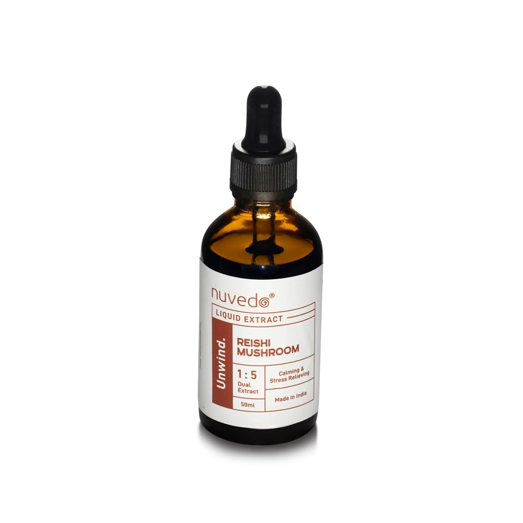 Picture of REISHI MUSHROOM LIQUID EXTRACT NUVEDO LABS PVT LTD NUVEDO ‎3.81 x 4.8 x 12.7 cm; 140 g