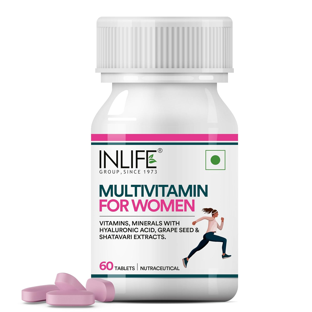 Picture of MULTIVITAMIN FOR WOMEN LIVESTAMIN HEALTHCARE LLP INLIFE 5.5 x 5.5 x 10 cm; 150 g