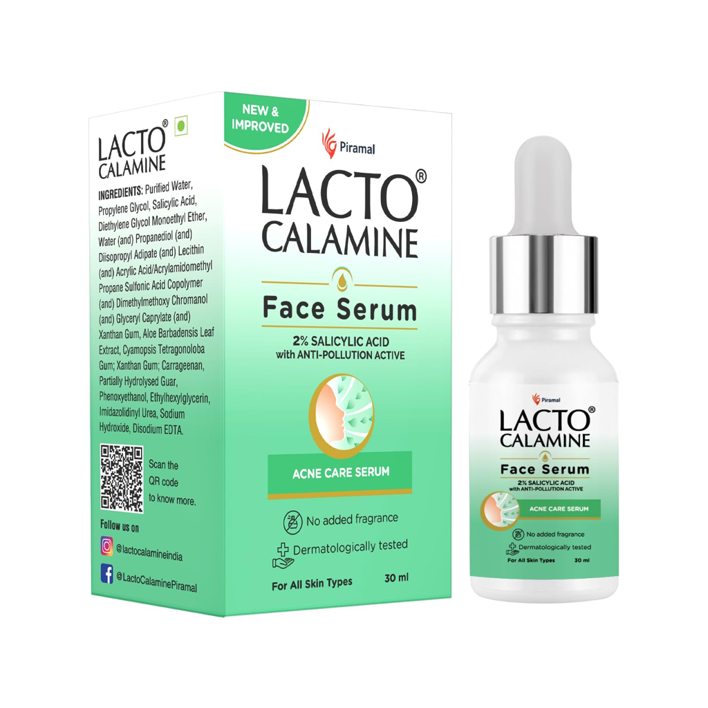 Picture of 2% SALICYLIC ACID FACE SERUM CHERYL LABORATORIES PRIVATE LIMITED LACTO CALAMINE ‎10 x 5 x 4 cm; 100 g