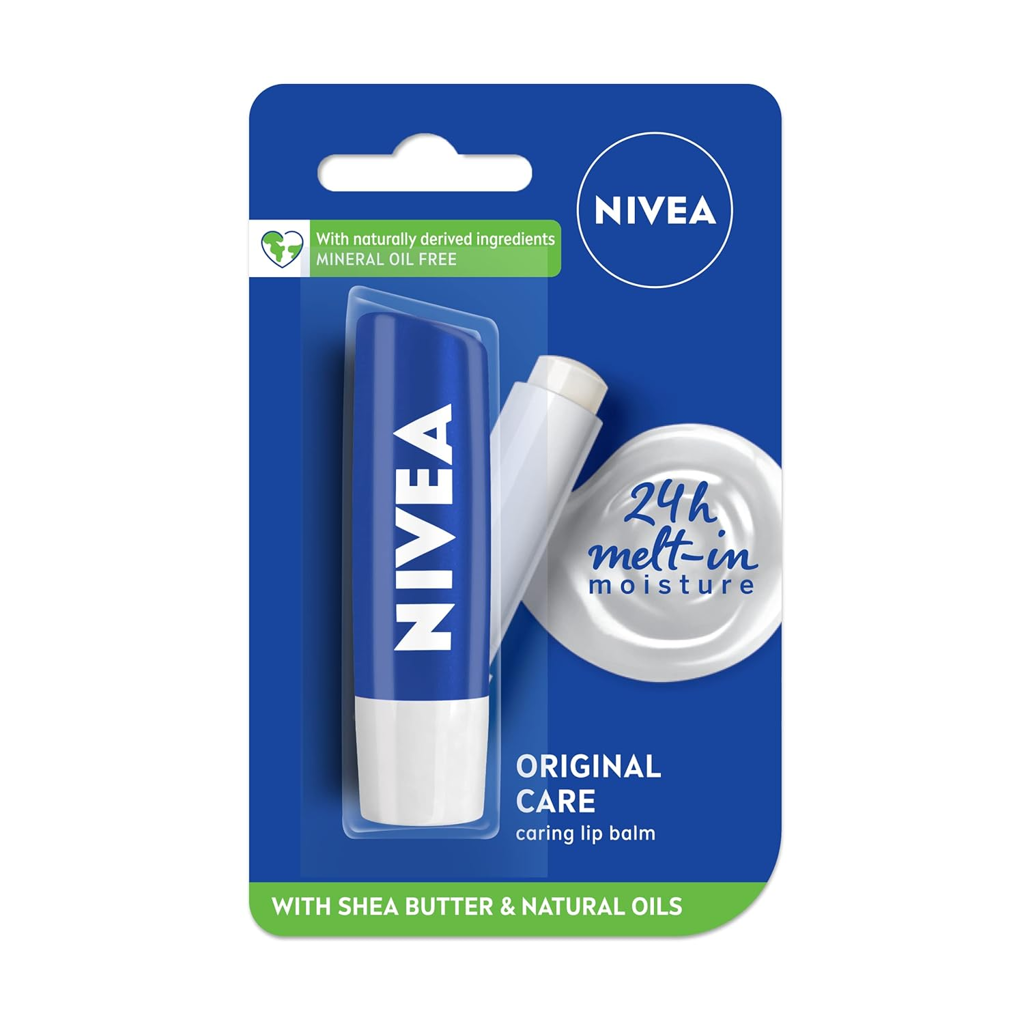 Picture of ORIGINAL CARE LIP BALM BEIERSDORF MANUFACTURING GUJARAT, NIVEA INDIA PVT LTD NIVEA 2 x 12 x 7.5 cm; 4.8 g